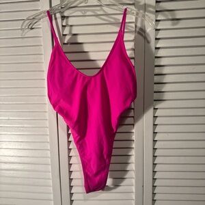 Women’s Bright Pink One-Piece Swimsuit